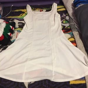 White dress with zipper on side never worn